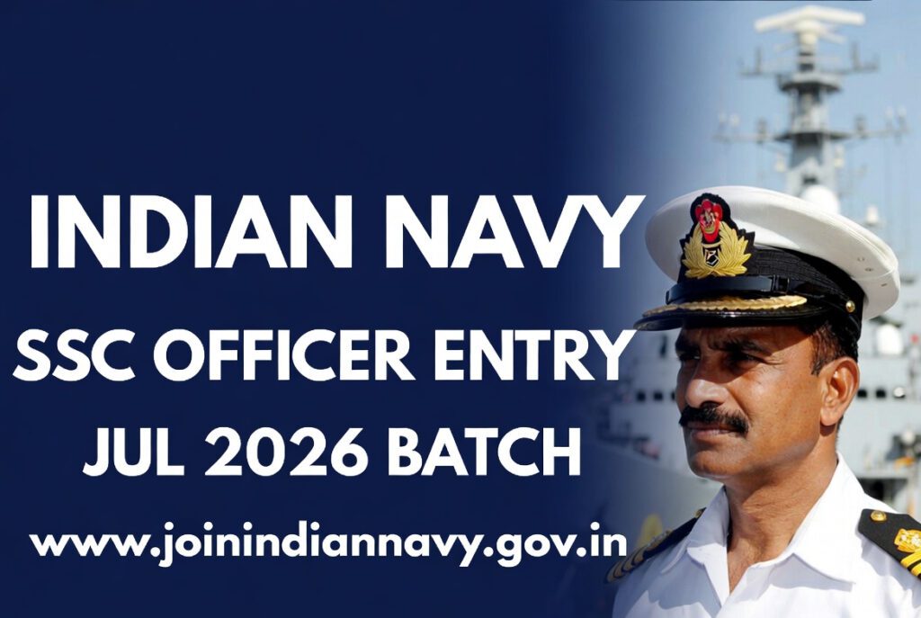 Indian Navy – SSC Officer Entry 2026 | Eligibility, Vacancy, Exam Pattern & How to Apply