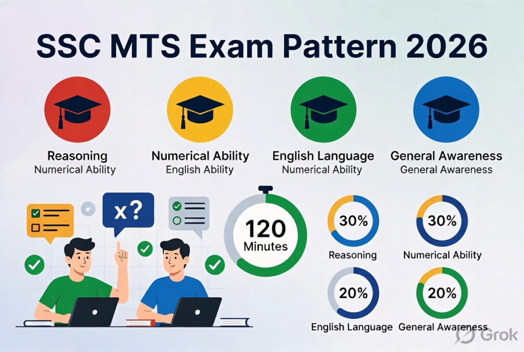 SSC MTS Exam Pattern 2026