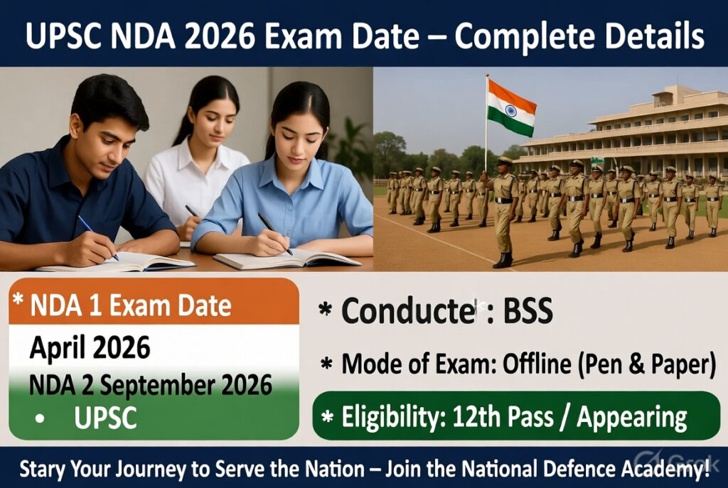 UPSC NDA 2026 exam date