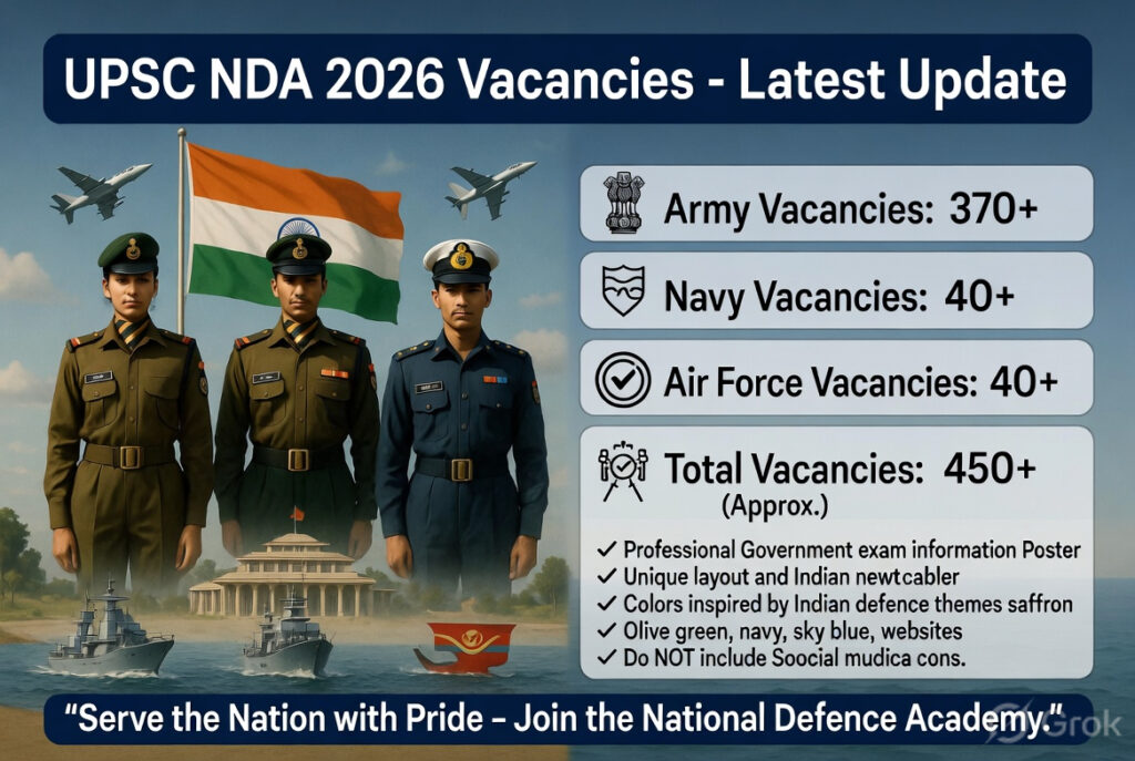 UPSC NDA 2026 Vacancies