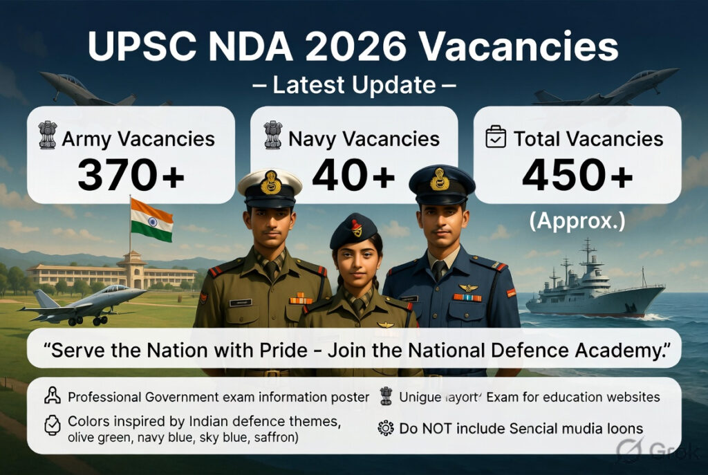 UPSC NDA 2026 Vacancies