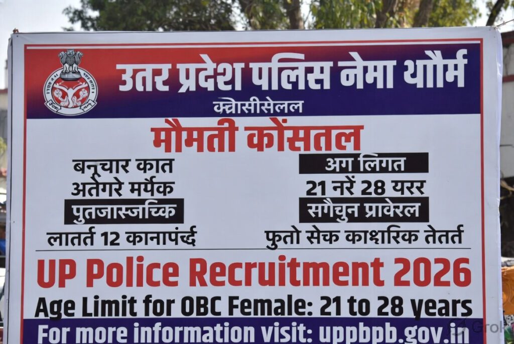 UP Police OBC Female Age Limit 2026