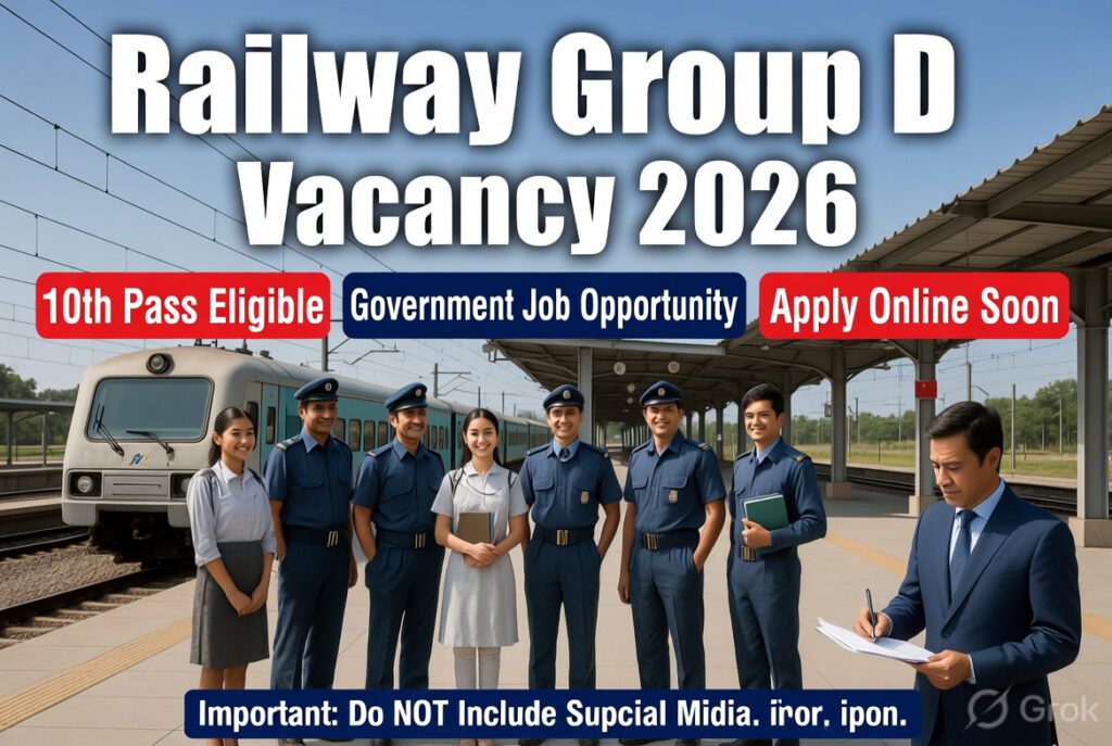 railway group d vacancy 2026