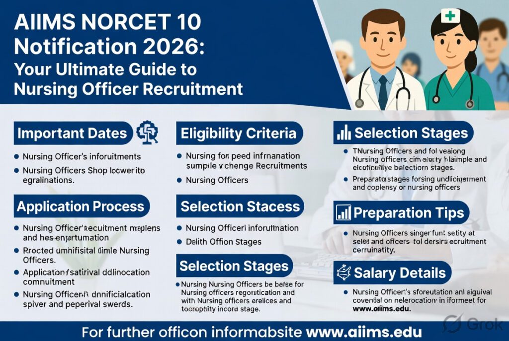 AIIMS NORCET 10 Notification 2026