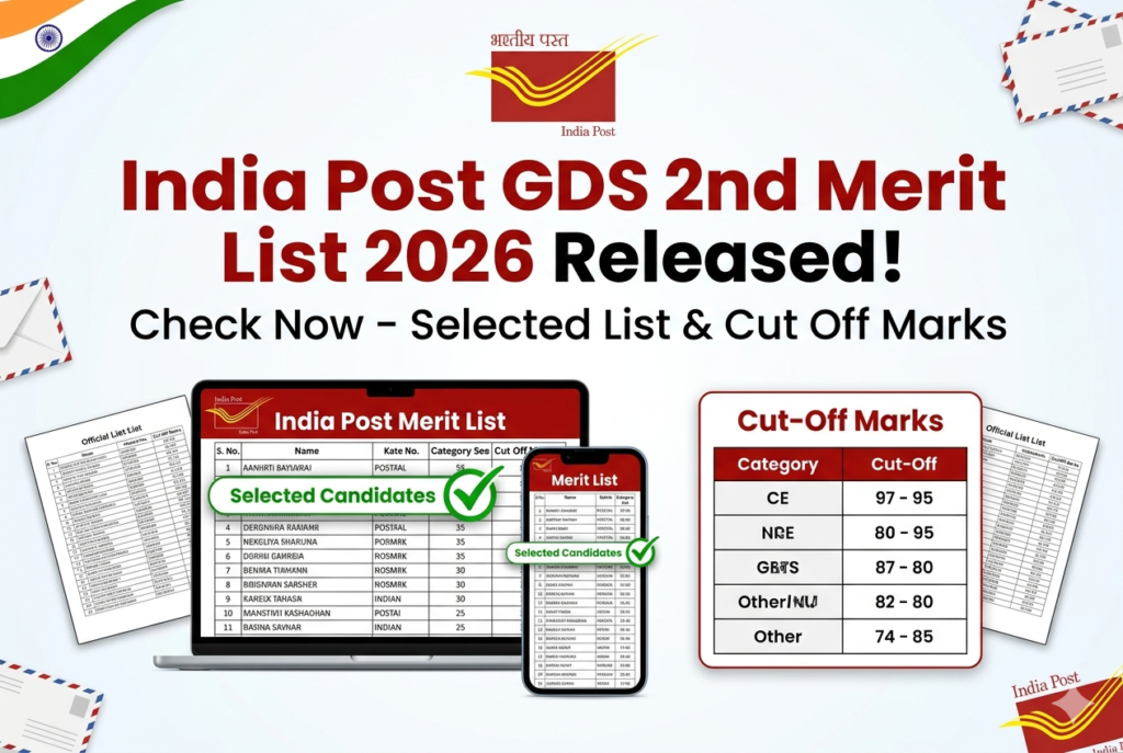 India Post GDS 2nd Merit List 2026