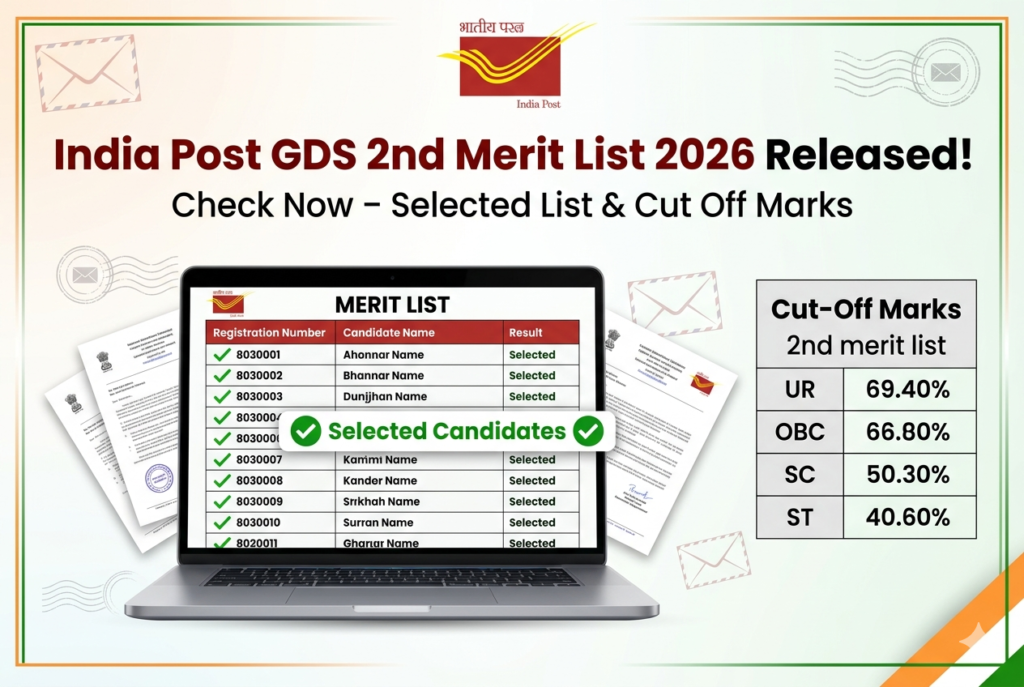 India Post GDS 2nd Merit List 2026