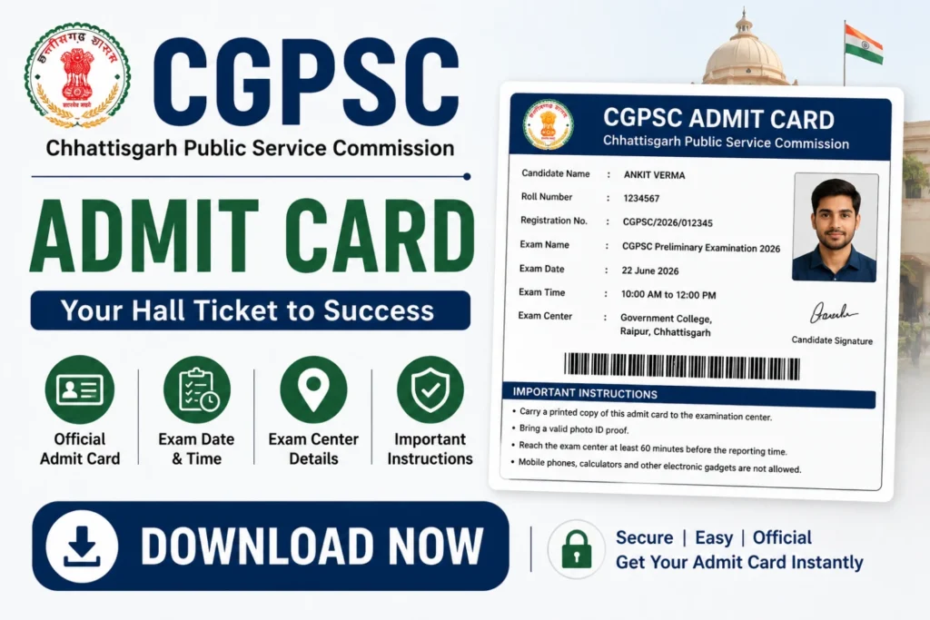 cgpsc admit card 2026