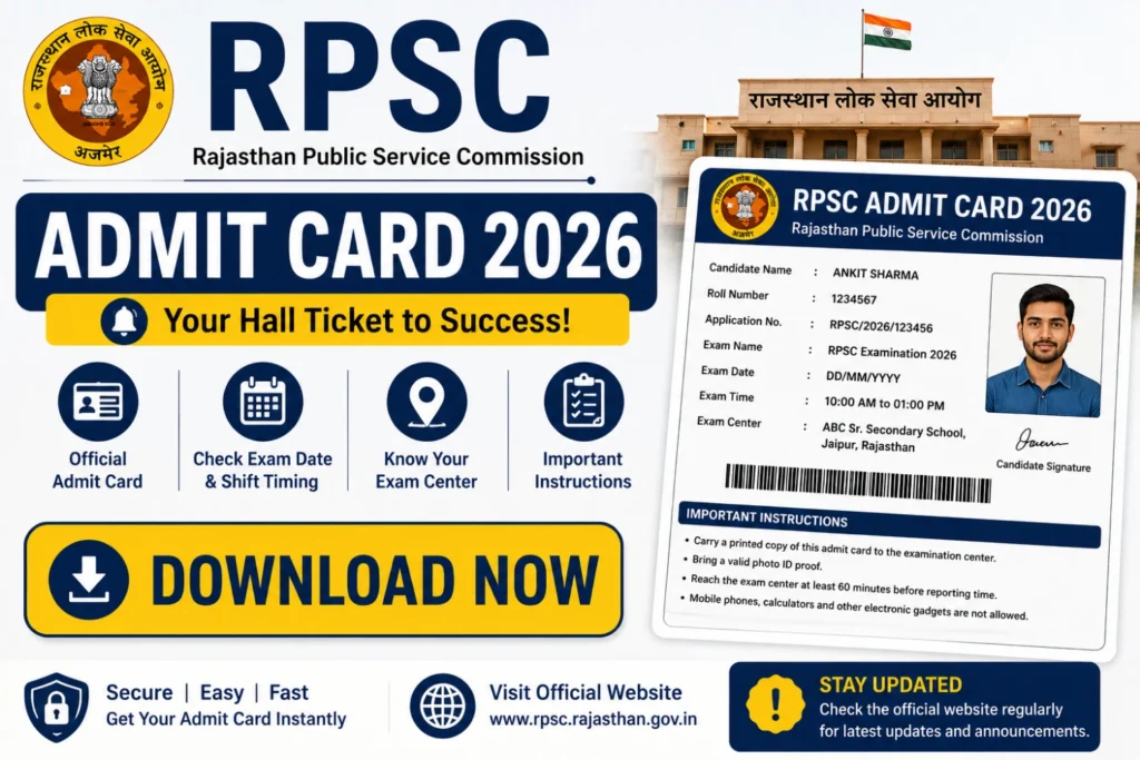 RPSC Admit Card