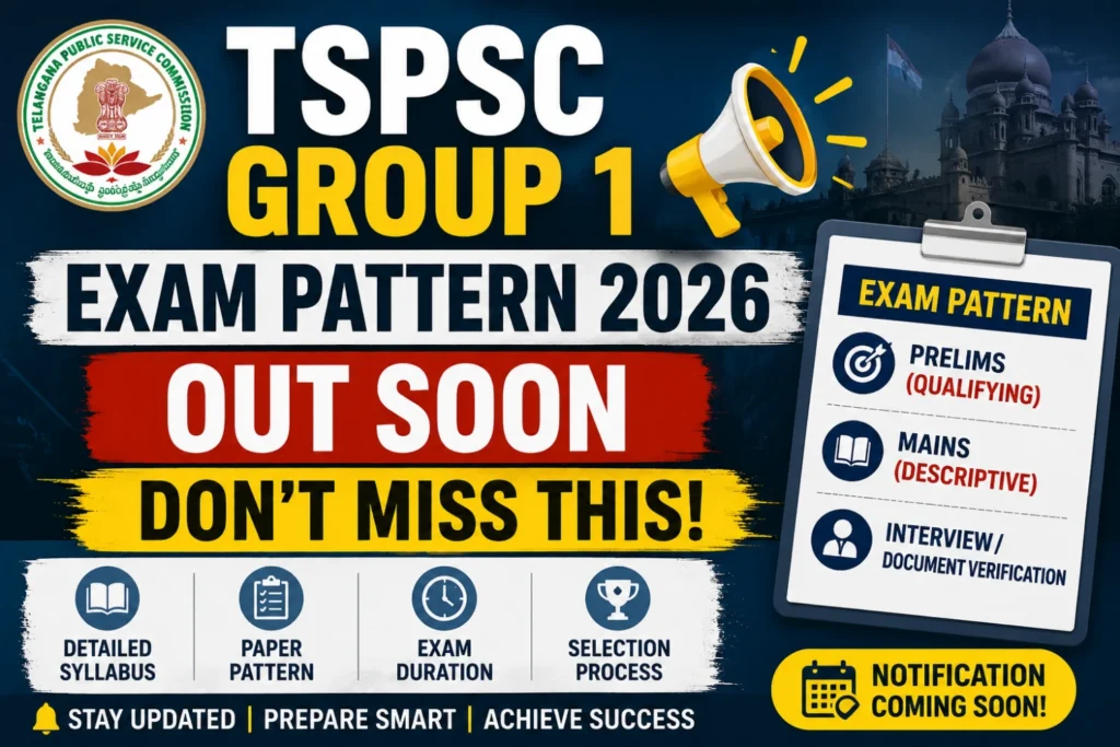 TSPSC Group 1 Exam Pattern 2026
